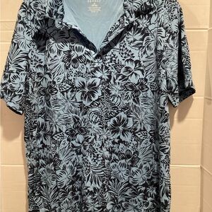 Men’s George Blue floral print shirt size medium38-40 new without tags